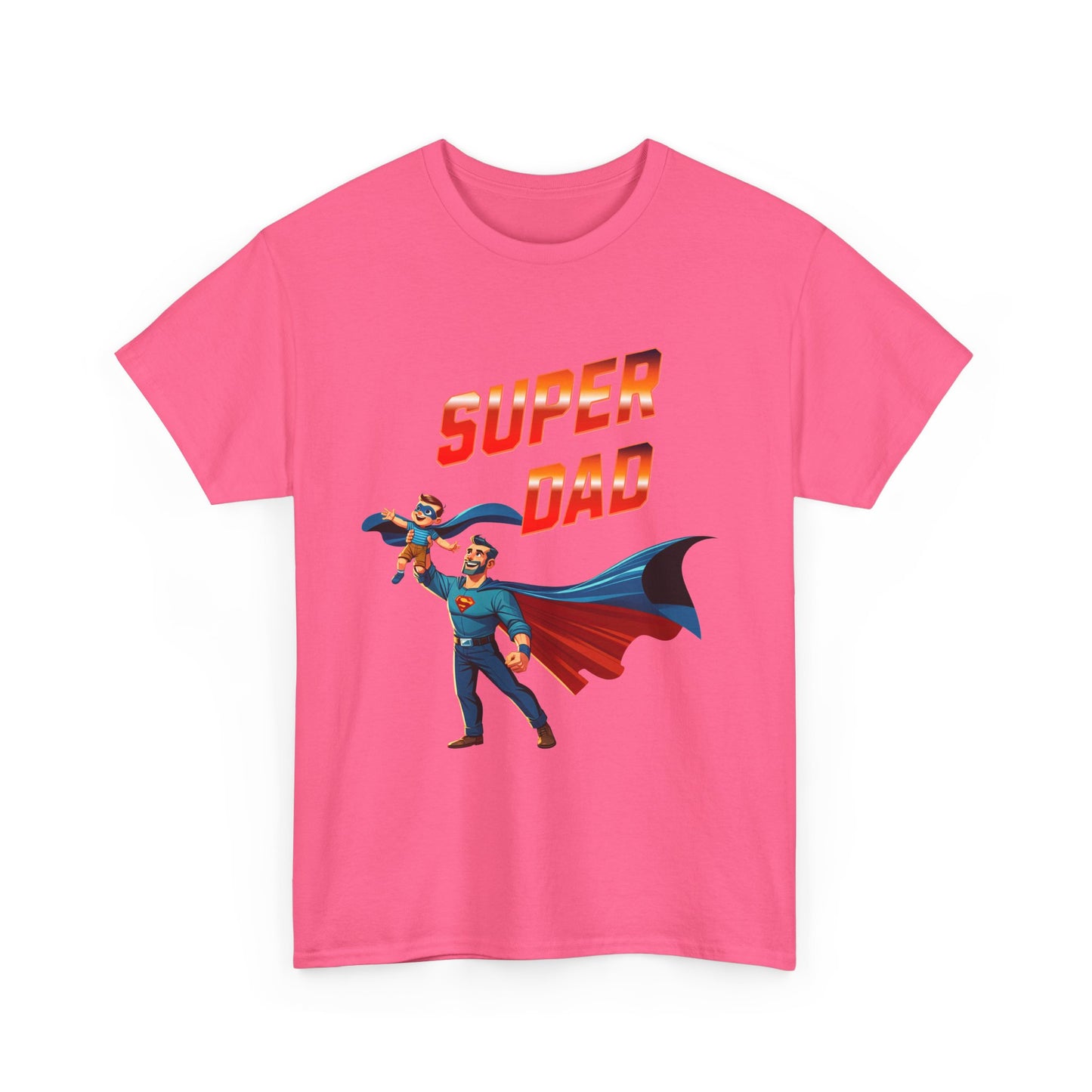 Super Dad Unisex Heavy Cotton Tee | Father's Day Gift, Dad Tee, Superhero Shirt, Birthday Gift, Unique Dad Apparel