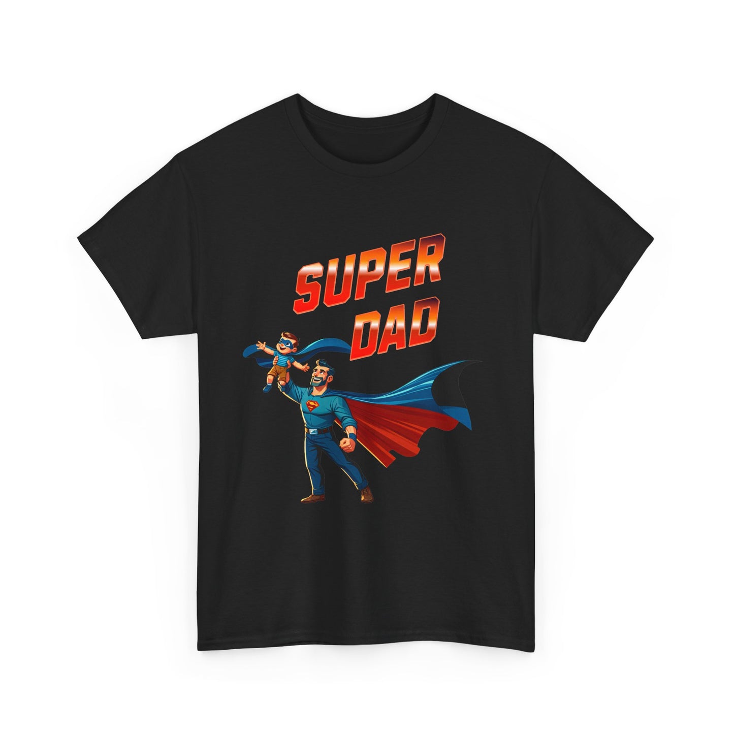 Super Dad Unisex Heavy Cotton Tee | Father's Day Gift, Dad Tee, Superhero Shirt, Birthday Gift, Unique Dad Apparel