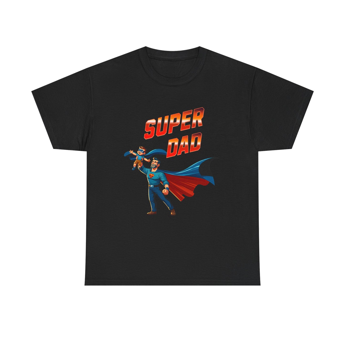 Super Dad Unisex Heavy Cotton Tee | Father's Day Gift, Dad Tee, Superhero Shirt, Birthday Gift, Unique Dad Apparel