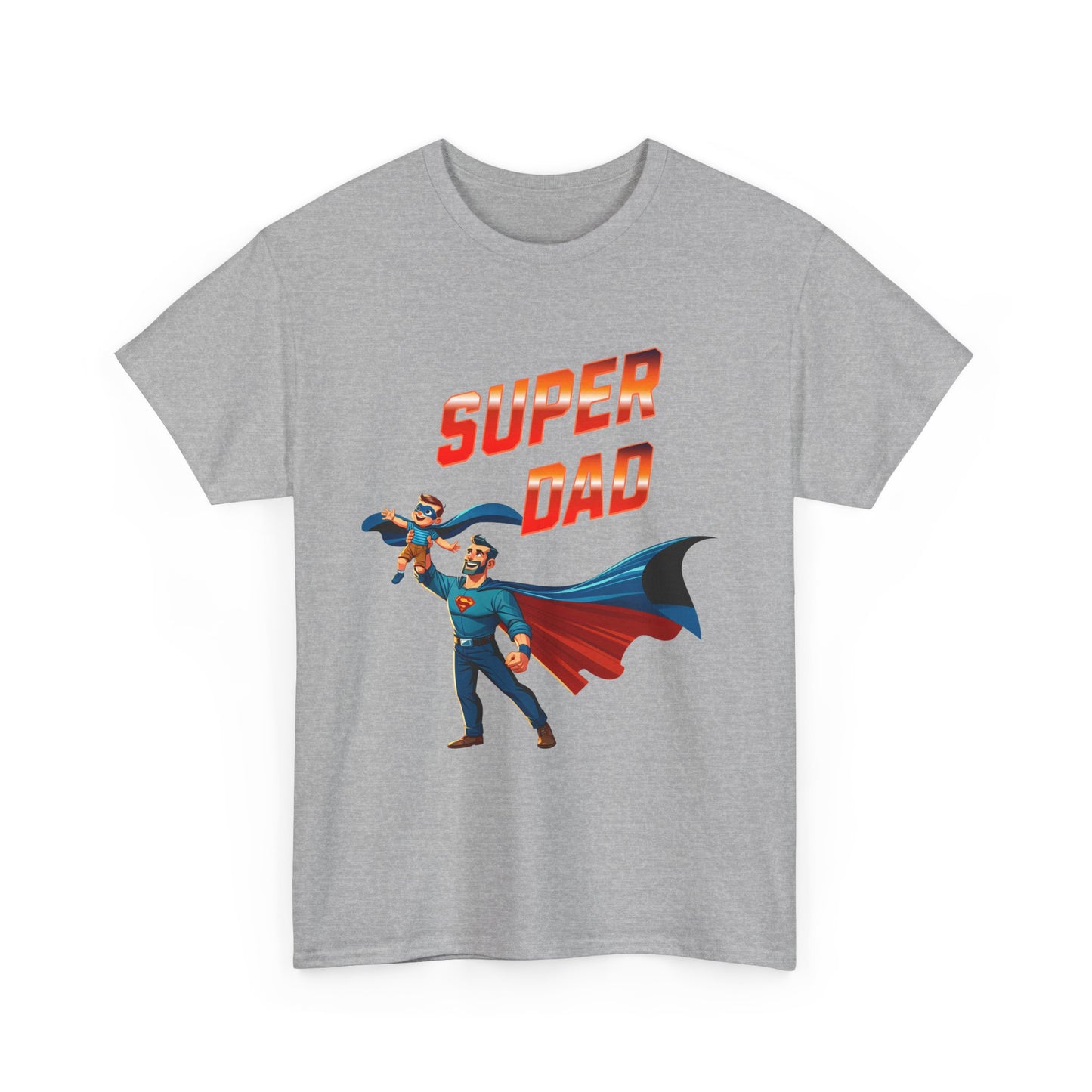 Super Dad Unisex Heavy Cotton Tee | Father's Day Gift, Dad Tee, Superhero Shirt, Birthday Gift, Unique Dad Apparel