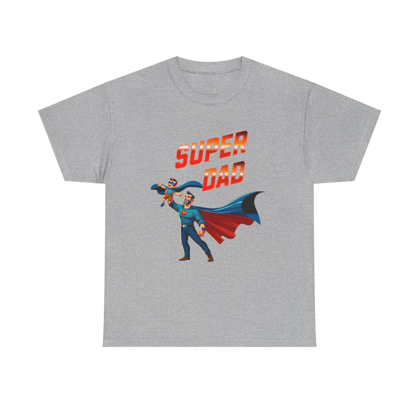 Super Dad Unisex Heavy Cotton Tee | Father's Day Gift, Dad Tee, Superhero Shirt, Birthday Gift, Unique Dad Apparel