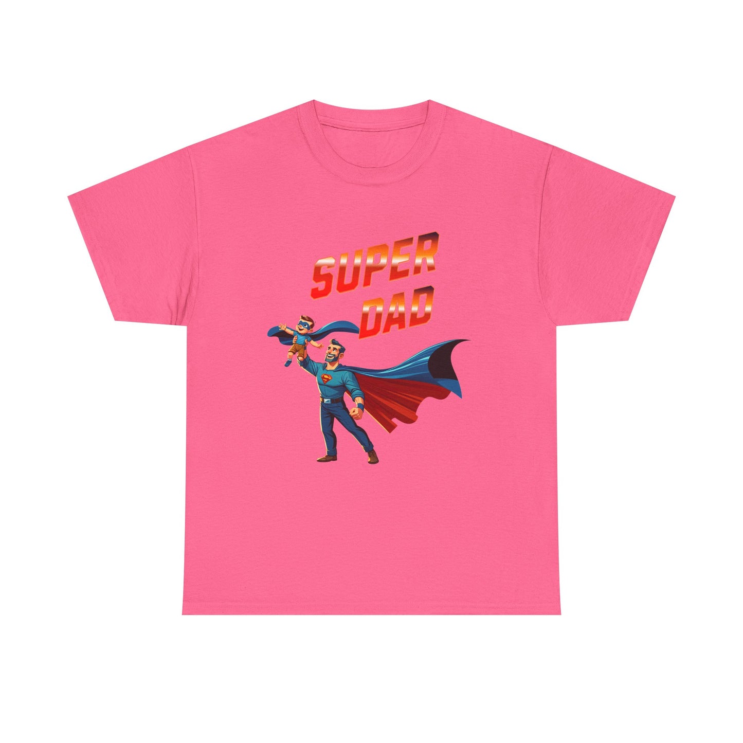 Super Dad Unisex Heavy Cotton Tee | Father's Day Gift, Dad Tee, Superhero Shirt, Birthday Gift, Unique Dad Apparel