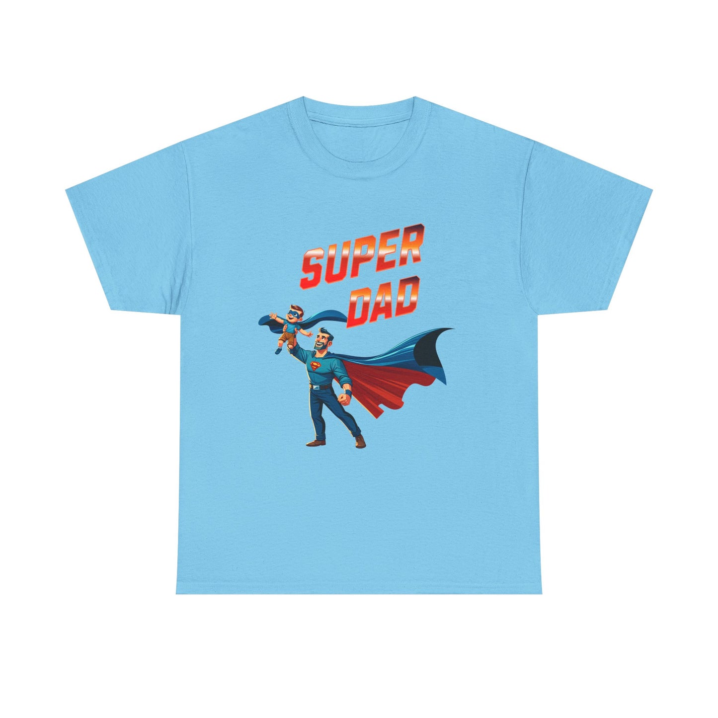 Super Dad Unisex Heavy Cotton Tee | Father's Day Gift, Dad Tee, Superhero Shirt, Birthday Gift, Unique Dad Apparel