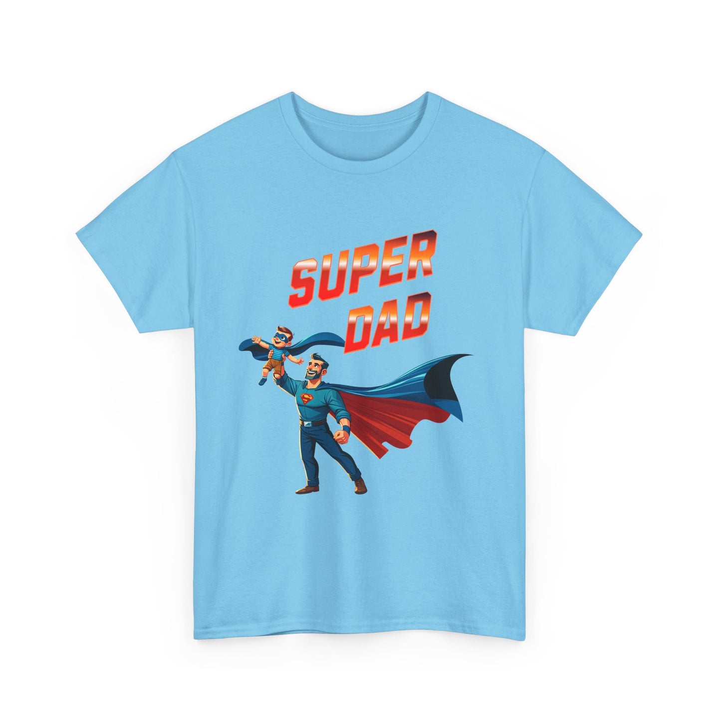 Super Dad Unisex Heavy Cotton Tee | Father's Day Gift, Dad Tee, Superhero Shirt, Birthday Gift, Unique Dad Apparel