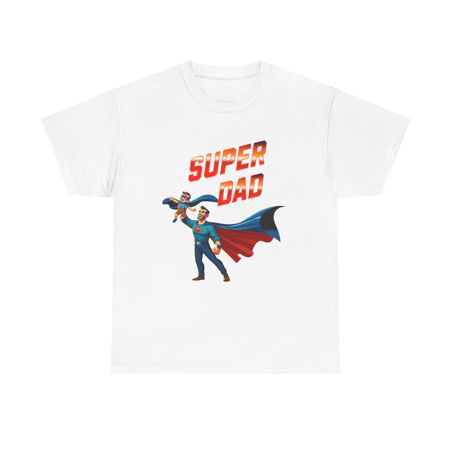 Super Dad Unisex Heavy Cotton Tee | Father's Day Gift, Dad Tee, Superhero Shirt, Birthday Gift, Unique Dad Apparel
