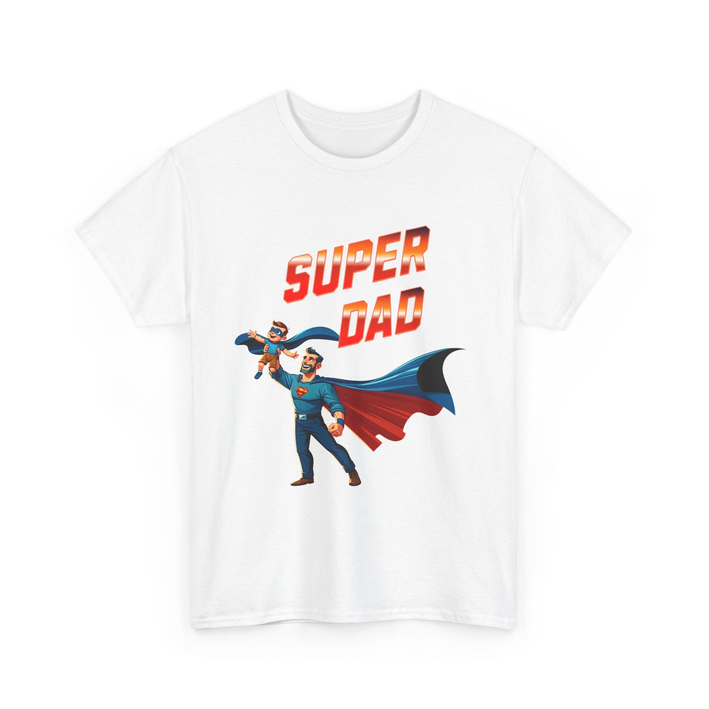 Super Dad Unisex Heavy Cotton Tee | Father's Day Gift, Dad Tee, Superhero Shirt, Birthday Gift, Unique Dad Apparel